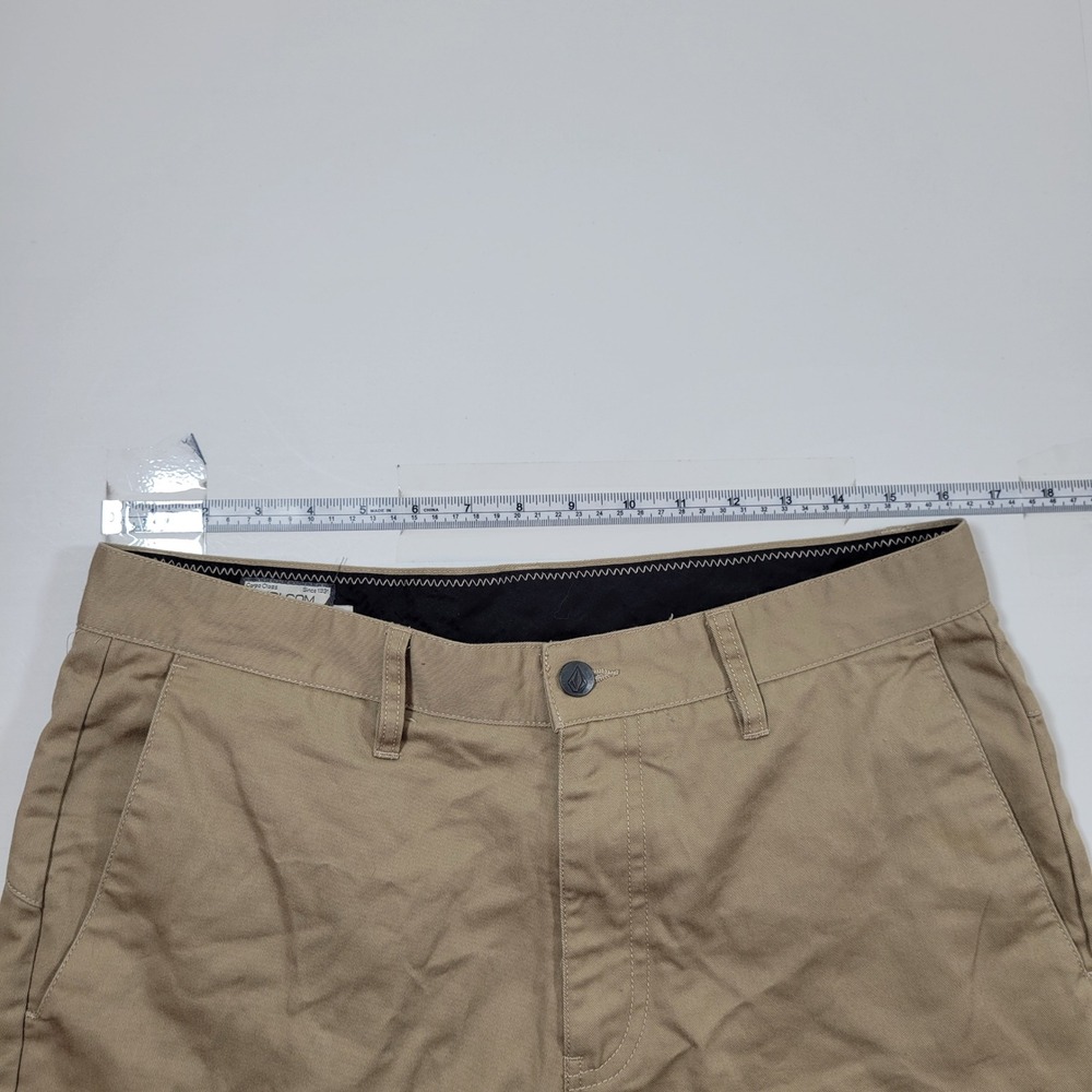 Volcom Chino Shorts Mens Size 32 Tan Excellent Corpo Class Twill Skateboard - Picture 3 of 8